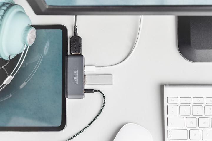 Actual product image Digitus USB-C Mobile Dock (USB-C, 4 Ports)