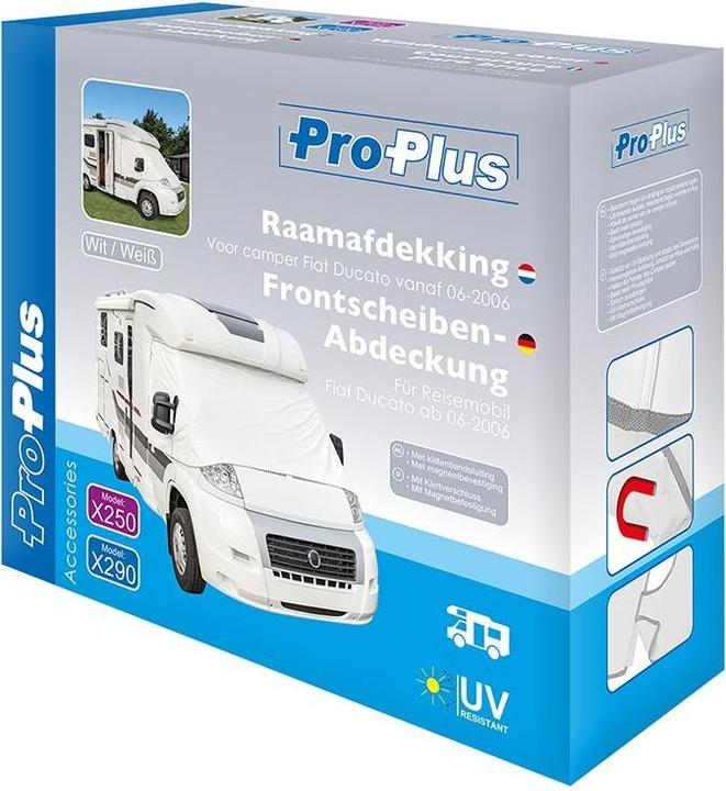 Produktbild ProPlus Frontscheiben-Abdeckung weiss für Reisemobil Fiat Ducato ab 2006