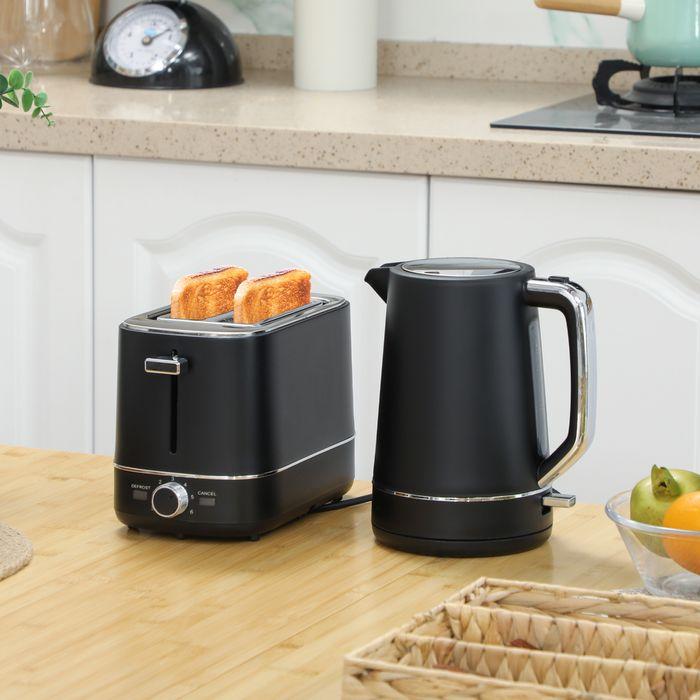 Immagine prodotto Swisshandel24 Wasserkocher Toaster Set Frühstück-Set mit 1,7L Wasserkocher, 2 Scheiben Toaster (1.70 l)