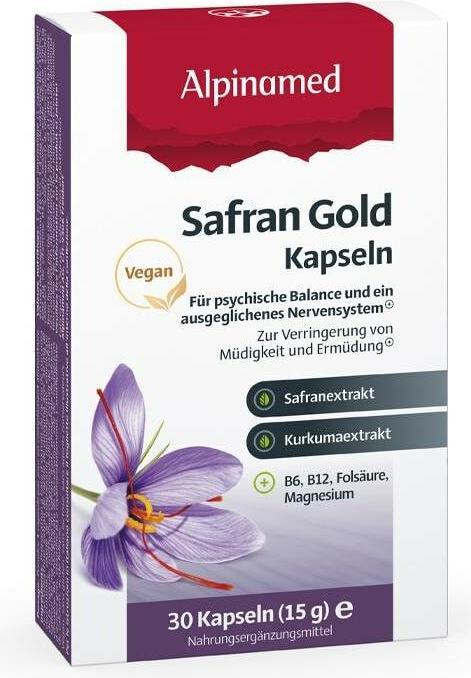 Produktbild Alpinamed Safran (30 Stück, Kapseln, 100 g)