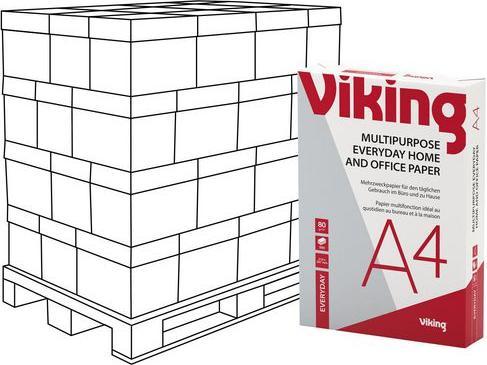 Produktbild Viking Druckerpapier Everyday DIN A4 80 g/m² Glatt Weiss 250 Ries (80 g/m², 240 x, A4)