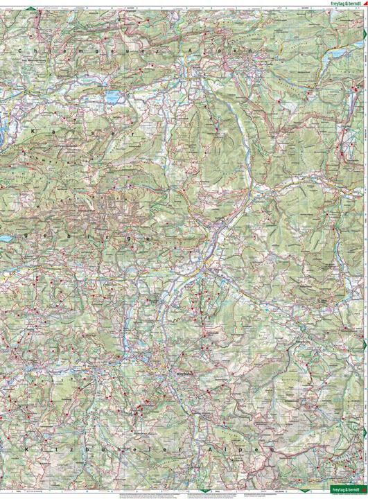 Actual product image Kitzbühel, Wander-, Rad- und Freizeitkarte 1:50.000, freytag & berndt, WK 301 (freytag & berndt, Italian, English, German)