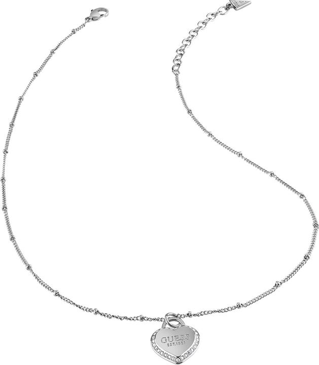 Actual product image Guess Necklace with pendant FINE HEART stainless steel (Stainless steel, 42 cm)