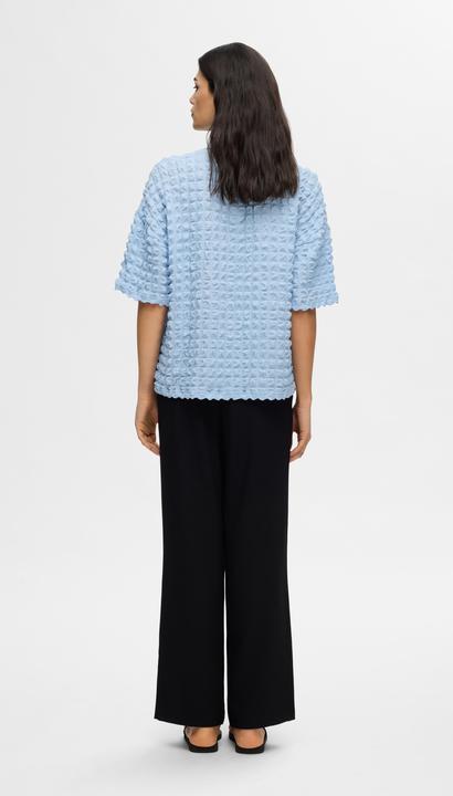 Actual product image Selected Femme Structure top with short sleeves (L)
