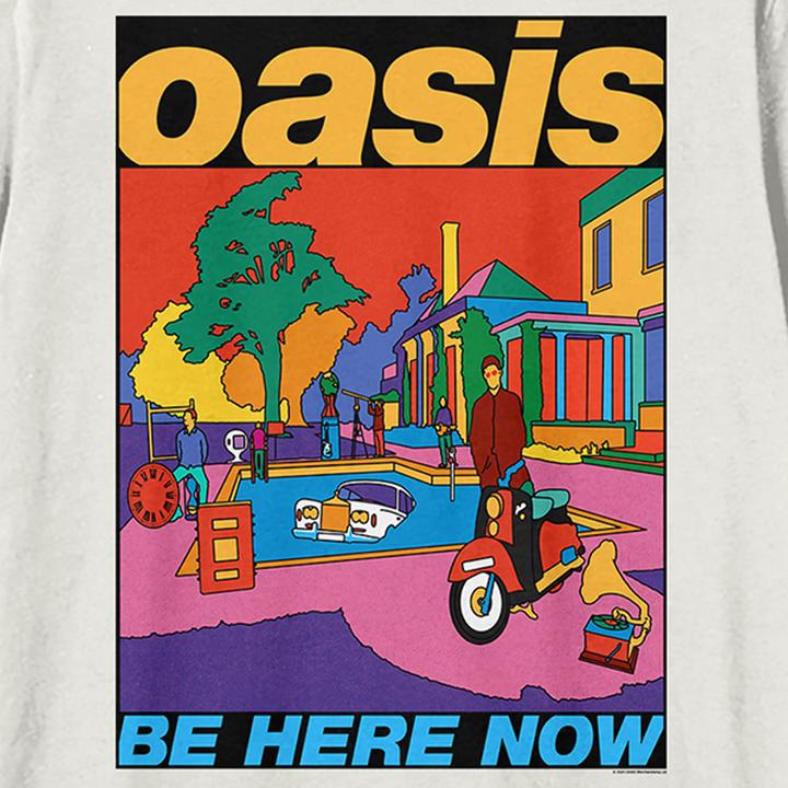 Actual product image Amplified Unisex Adult Be Here Now Oasis T-Shirt (M)