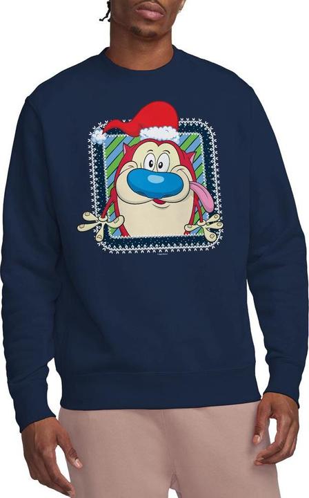 Produktbild Ren & Stimpy Festive Sweatshirt weihnachtliches Design (L)