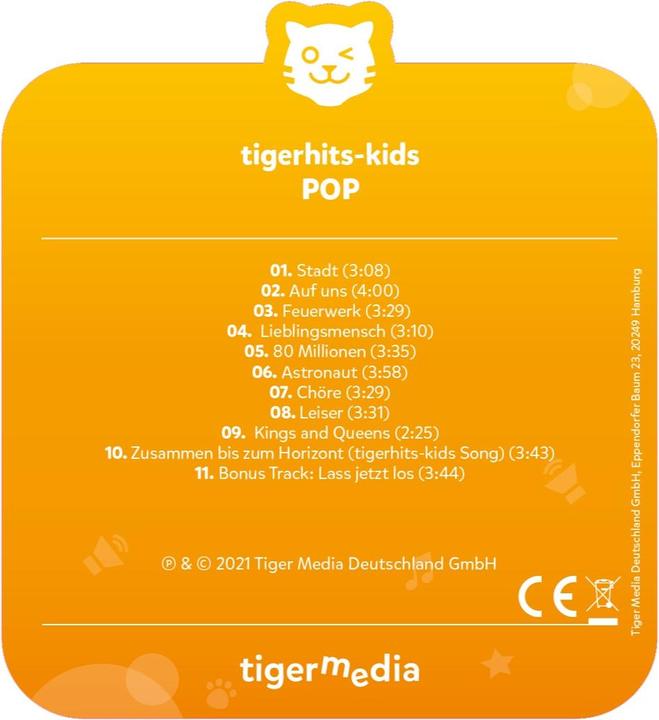 Produktbild Tigermedia tigercard - tigerhits - tiger POP hits