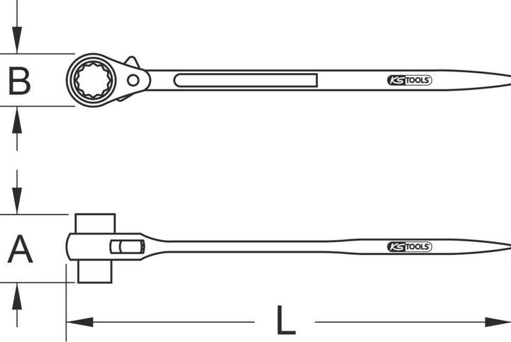 Produktbild KS Tools Gerüstbauschlüssel (22 mm)