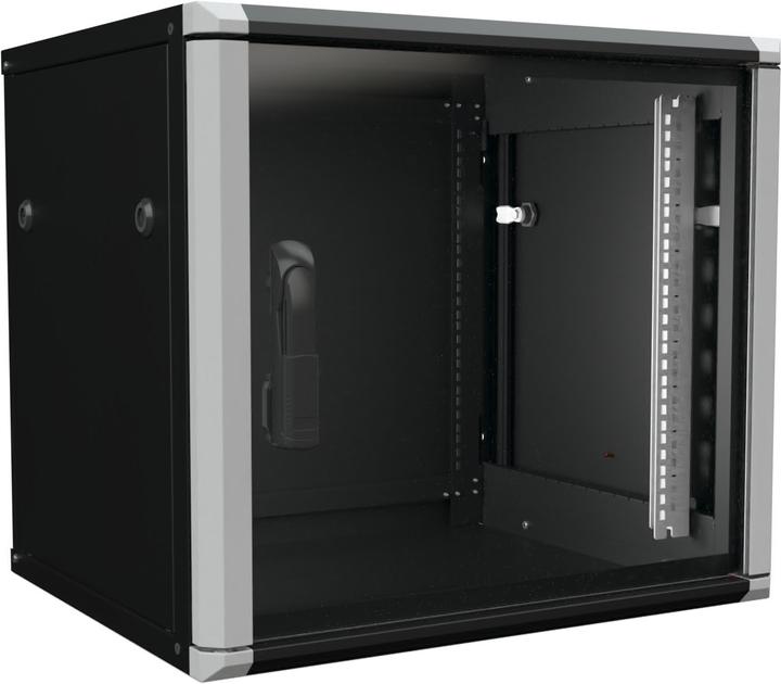 Productafbeelding Enoc Wandkast 9U 2-delig sw 48,30cm (19)600x500x535mm W2 9-65-S (58622) (60 cm, 53.50 cm)