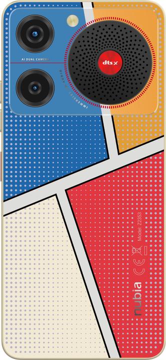 Actual product image Nubia Mobile Phone Music / 4GB / 128GB / (128 GB, Pop art, 6.60", Dual SIM, 50 Mpx, 4G)