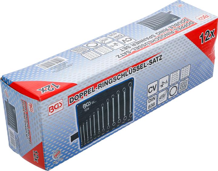 Produktbild BGS Doppel-Ringschlüssel-Satz (19 mm, 6 mm, 12 mm, 24 mm, 14 mm, 22 mm, 16 mm, 23 mm, 10  mm, 21 mm, 18 mm, 27 mm, 7 mm, 17 mm, 11 mm, 15 mm, 26 mm, 30 mm, 8 mm, 28 mm, 9 mm, 29 mm, 13 mm, 20 mm, 25 mm)