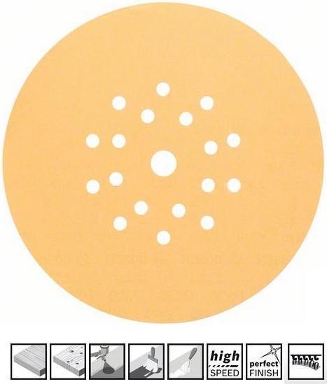Image du produit Bosch Professional Zubehör Papier abrasif pour le ponçage du plafond (80)