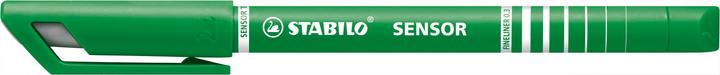 Produktbild STABILO SENSOR F Finliner mit gefederter Spitzer (Grün, 1 x)