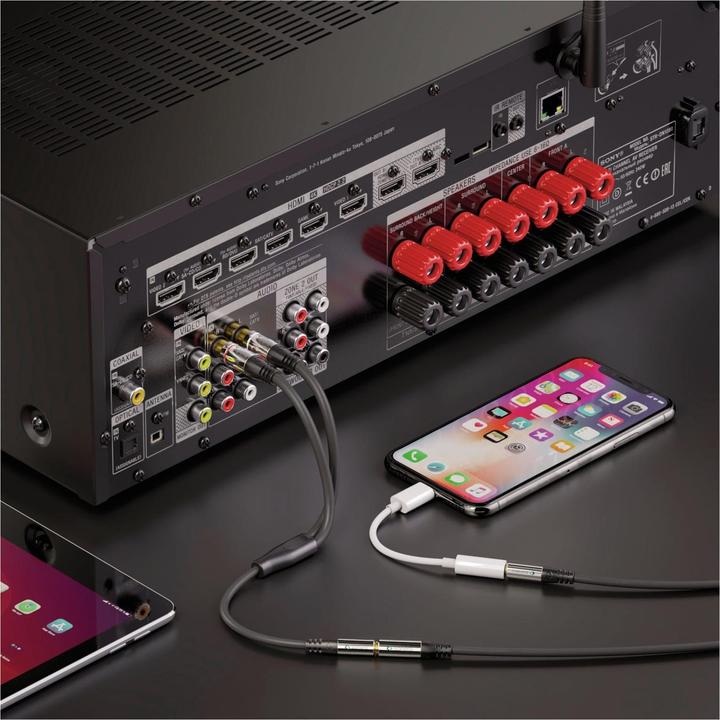 Produktbild Sonero 2 x Cinch – 3.5 mm Klinke (0.25 m, Cinch, 3.5mm Klinke (AUX))