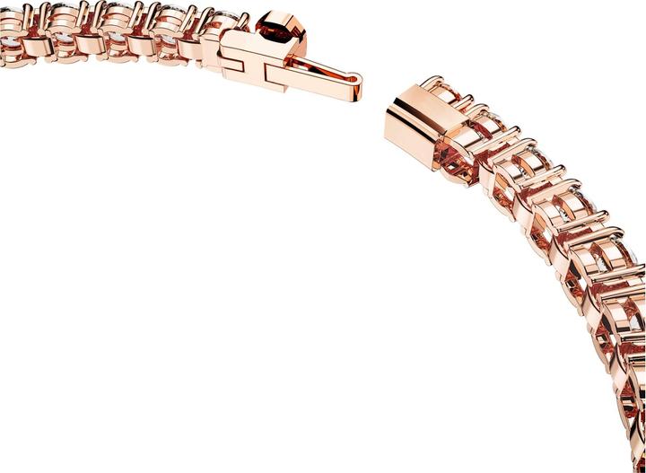 Produktbild Swarovski Matrix Tennis Armband Rundschliff Weiss Roségold (16.50 cm, Swarovski Metall)