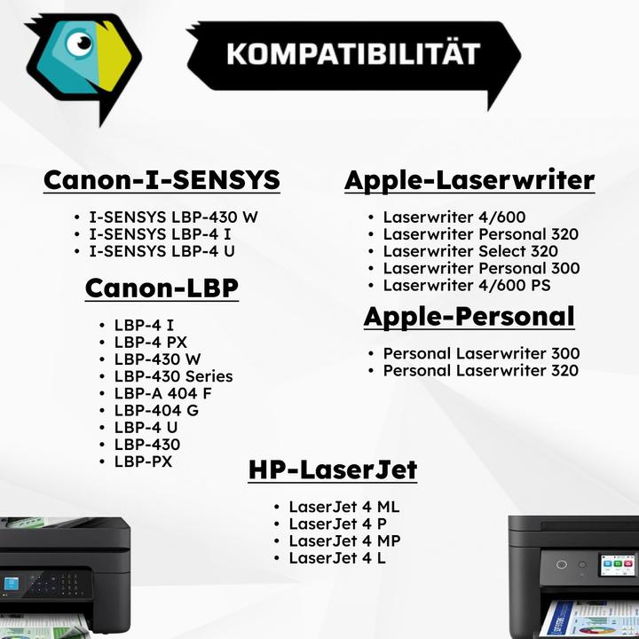 Energie-Label Inkadoo Toner kompatibel zu HP 92274A / 74A Toner, schwarz Schwarz (BK)