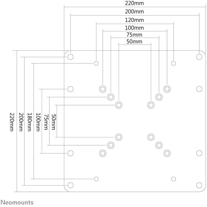 Produktbild Neomounts VESA Platte (Wand, 42")