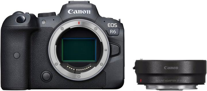 Actual product image Canon EOS R6 Body + EF Adapter