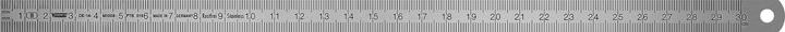 Produktbild Vogel Germany Stahlmassstab Typ A Messbereich 300 mm Querschnitt 13 mm x 0,5 mm (30 cm)