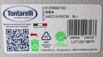 Produktbild Tontarelli Tretmülleimer 8l Idee hellgrau (8 l)