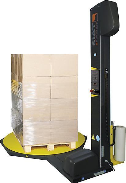 Actual product image kaiserkraft OneWrap-L pallet wrapper, with turntable, film carriage with electromagnetic