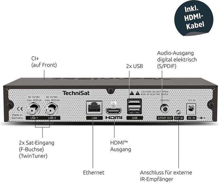 Produktbild TechniSat Digit Isio S3 (DVB-S2, DVB-S, CI+-Schacht)