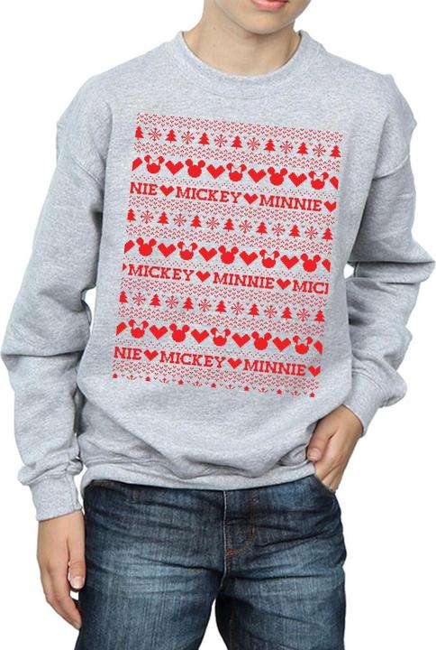 Immagine prodotto Disney Mickey And Minnie Christmas Fair Isle Felpa Ragazzi (116)
