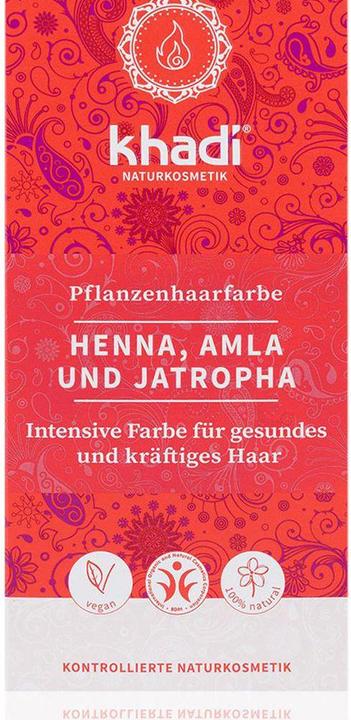 Khadi Couleur de cheveux aux herbes Henné, Amla & Jatropha (Rouge)