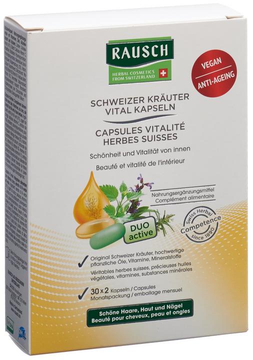 Actual product image Rausch Swiss herbal vitality capsules (60 Piece, Capsules, 90 g)