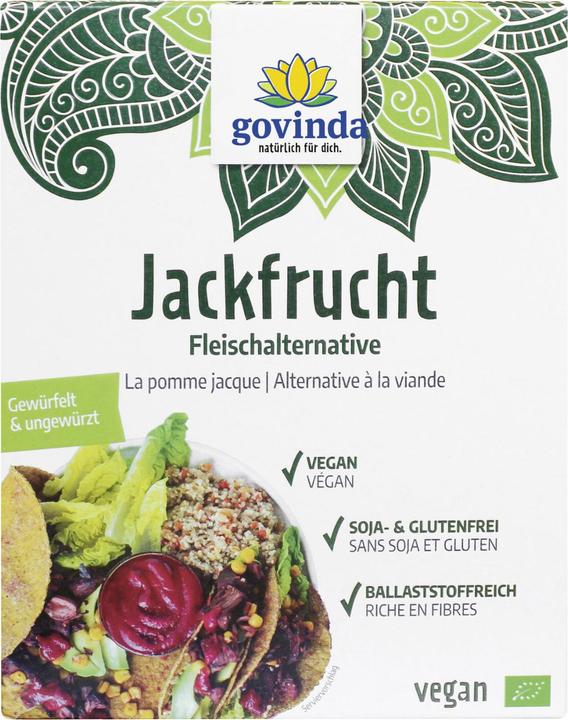 Actual product image Jackfruit meat alternative diced & unseasoned organic (200 g)