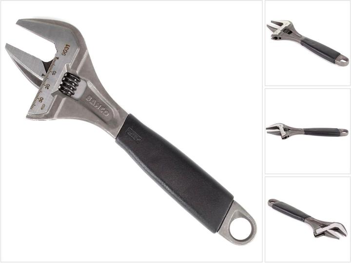 Produktbild Bahco ERGO 38-mm-Rollgabelschlüssel mit extragrosser Öffnungsweite, Zentralmutter und Gummigriff, phospha (38 mm)