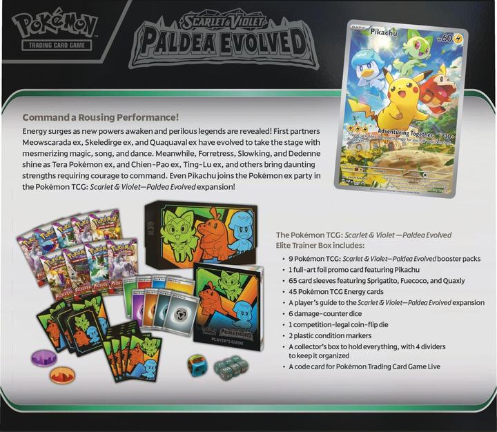 Immagine prodotto Pokémon SV02 - Elite Trainer Box (Inglese, Elite / Top Trainer Box)