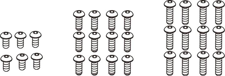 Actual product image Amewi Screws Set D HC7 / RXB7