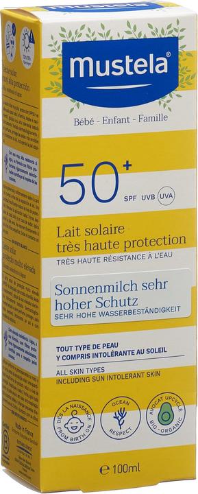 Mustela Latte solare (Latte solare, SPF 50+, 100 ml, 126 g)