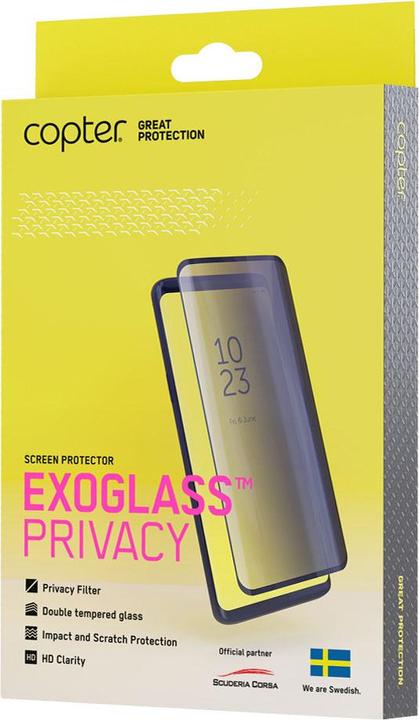 Produktbild Copter IPhone XR och iPhone 11 Privacy Glass Curved screen protector by (Apple iPhone XR, Apple iPhone 11)