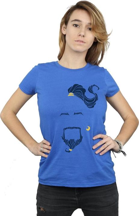 Immagine prodotto Disney Aladdin Movie Genie Blue Face Maglietta Donna (XXL)