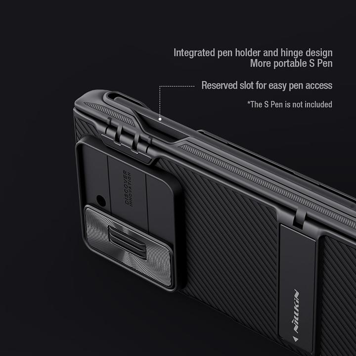 Image du produit Nillkin CamShield Fold Case for Samsung Galaxy Z Fold 6 5G with Stylus Holder - Noir (Samsung Galaxy Z Fold6)