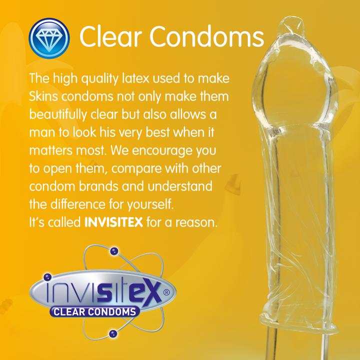 Actual product image Skins Bangin' Banana" 4 condoms with fine banana aroma - without latex smell (4 pcs.)