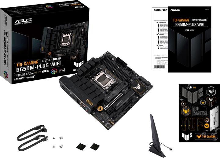 Produktbild ASUS TUF GAMING B650M-PLUS WIFI (AM5, AMD B650M, mATX)