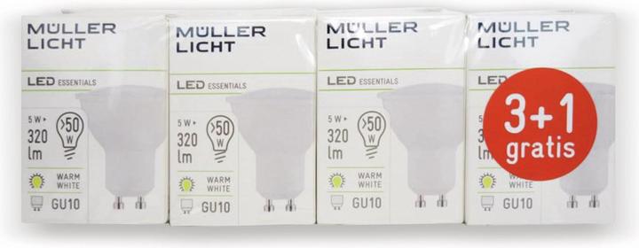 Produktbild Müller Licht LED GU10 Reflektor 5 W = 50 W (GU10, 5 W, 320 lm, 4 x, G)