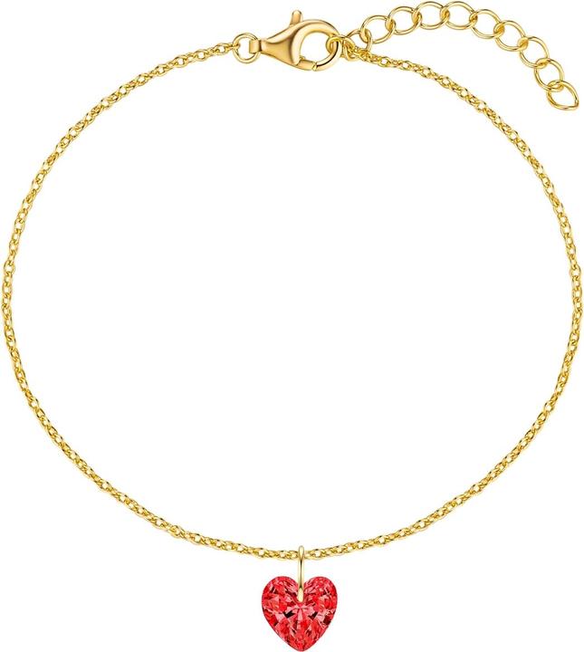 Rafaela Donata Damen Armband Herz Sterling Silber - 35526 (17 cm, Sterling Silber)