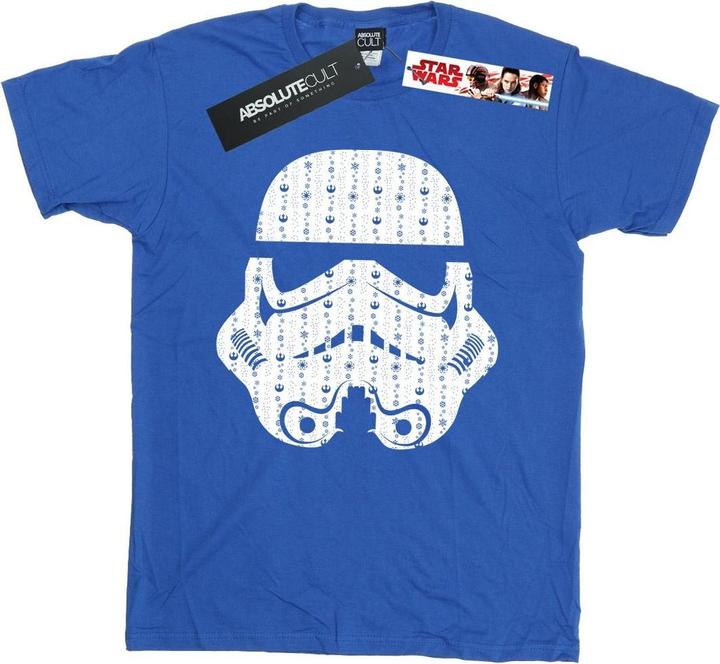 Star Wars Christmas Stormtrooper Helmet TShirt (XL)