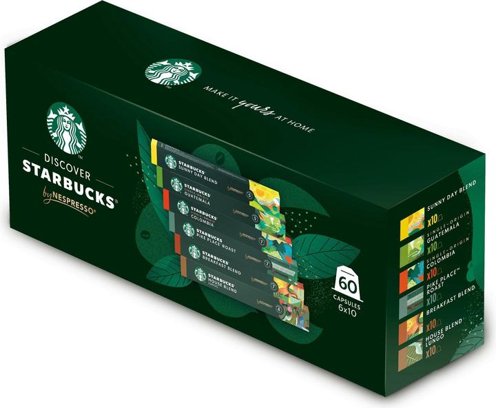 Starbucks Nespresso 6 varietà (60 x Porta.)