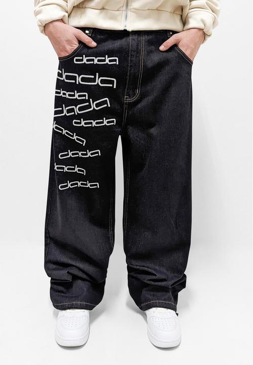 Dada Supreme Big Letters Embroidery Baggy Jeans - 179923
