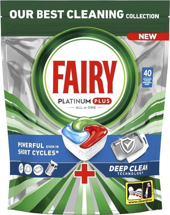 Produktbild Fairy Caps Dishw Platplusdeepclean 40pce (Tabletten)