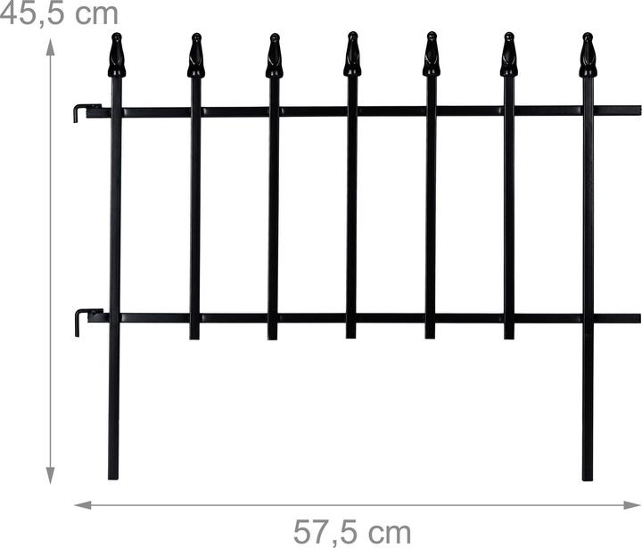 Image du produit Relaxdays 4x clôture de parterre (57.50 cm)