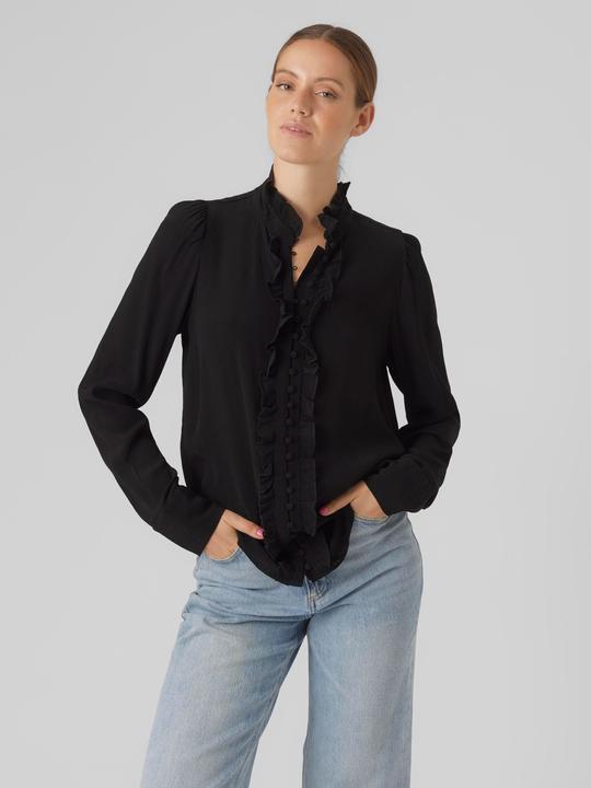 Actual product image Vero Moda VMSELLA L/S FRILL SHIRT WVN EXC Shirt (S)