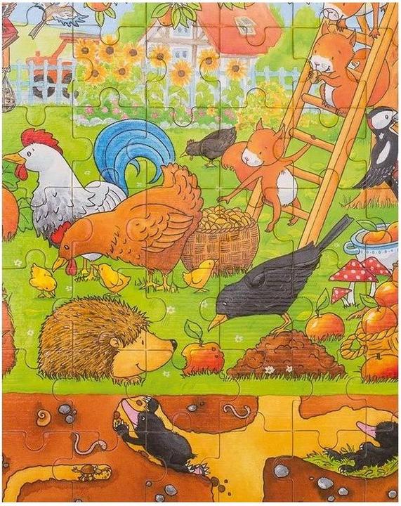 Produktbild Goki Holzpuzzle - Das Leben im Garten (96 Teile)