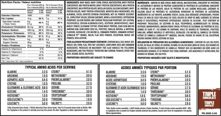 Nutritional values and ingredients Mutant Mass (Vanilla, 1 pcs., 2200 g)