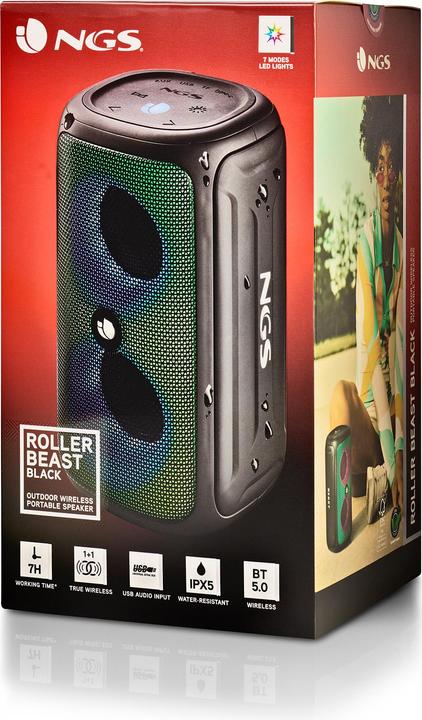 Image du produit NGS Roller beast black (7 h, Fonctionnement sur batterie)